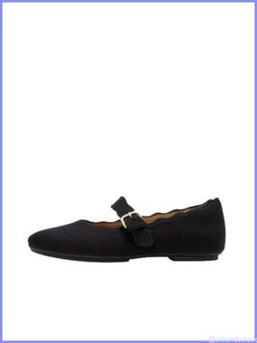Canvas Mary Jane Ballet Flats Wave-Edge Comfort Shoes